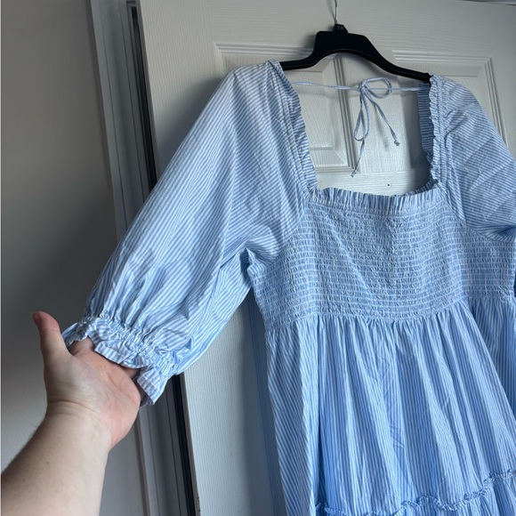 Crown & Ivy Light Blue Midi Dress - Picture 3 of 4